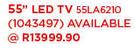 LG 55" LED TV-55LA6210