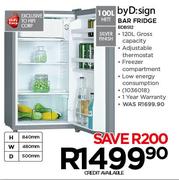 byD:sign 100L Bar Fridge-BDBS12