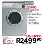 Defy 5KG Tumble Dryer-DTD256