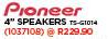 Pioneer 4" Speakers-Per Pair