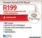 Huawei Ascend P6 Black-On U Choose Flexi 100