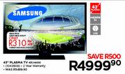 Samsung 43" Plasma TV 43F/H4000