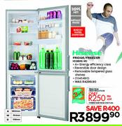 Hisense Metallic Finish Fridge/Freezer-269Ltr