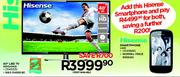 Hisense 40" LED TV-40033/40K20