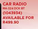Sansui Car Radio MA024DCK BT