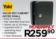 Yale Value Key Cabinet Keyed Small