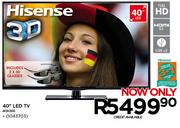 Hisense 40" 3D LED TV 40K366