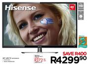 Hisense 40" LED TV 40D33/40k20