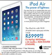 Apple iPad Air With Wi-Fi 16GB-On MyGig 1