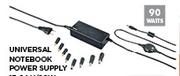 Universal Notebook Power Supply 15-24 V/90W