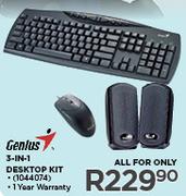 Genius 3-In-1 Desktop Kit