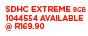 Sandisk 8GB SDHC Extreme