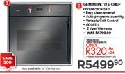 Defy Gemini Petite Chef Oven DBO417/431