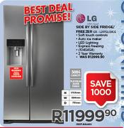 LG Side By Side Fridge/Freezer GR-L207GLQVLC