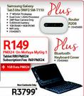 Samsung Galaxy Tab3 Lite(WiFi)SM-T110 Plus Router R206 Plus Bluetooth Keyboard Cover