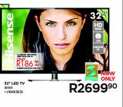 Hisense 32" LED TV-32D33