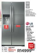 LG 506Ltr Side By Side Fridge/Freezer GR-P207GLYV