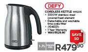Defy 1.7Ltr Cordless Kettle WK520S