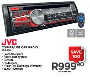 JVC CD/MP3/USB Car Radio KDR456