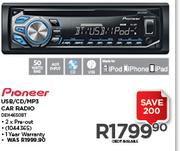 Pioneer USB/CD/MP3 Car Radio DEH-4650BT