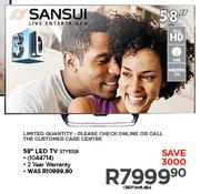 Sansui 58" 3D LED TV STY1058