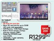 Stylus/Audio Visual 3G Tablet ETAB7022