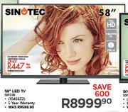 Sinotec 58" LED TV 58FD38