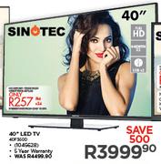 Sinotec 40" LED TV 40F360D