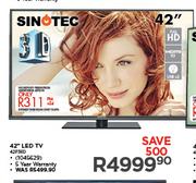 Sinotec 42" 3D LED TV 42P38D