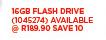 SanDisk 16GB Cruzer Facet Silver Flash Drive