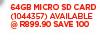 SanDisk 64GB Ultra Android Micro SD Card