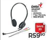 Genius Headset HS-200C