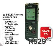 Bell IC Recorder DVR 6006