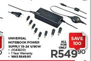 Universal Notebook Power Supply 15-24 V/90W