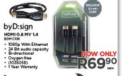 byD:sign HDMI 0.8 MV 1.4 BDMC108-Each