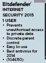 Bitdefender Internet Security 2015 1 User