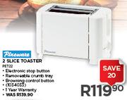 Pineware 2 Slice Toaster PET22