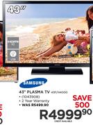 Samsung 43" Plasma TV 43F/H4000