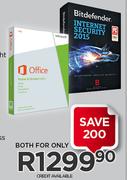 Microsoft Office 2013 Home & Student + Bit Defender IS 2015 User