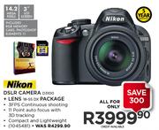 Nikon DSLR Camera D3100 + Lens 18-55 DX Package