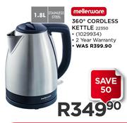 Mellerware 360 Degree Cordless Kettle 22350-1.8Ltr
