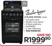 Fuchs-Ware 4 Plate Stove C400G-54Ltr
