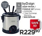 ByD:Sign Deep Fryer/Fondue Set DF1000-1Ltr