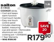 Salton 3-1 Rice Cooker SRC18L-1.8Ltr