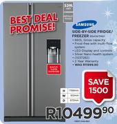 Samsung 539L Nett Side-By-Side Fridge/Freezer RSA1WTMG1
