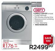 Defy 5Kg Tumble Dryer DTD256