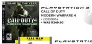 PS3 Call Of Duty Modern Warfare4