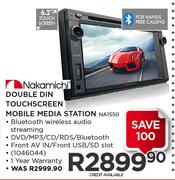 Nakamichi Double Din Touchscreen Mobile Media Station NA1550