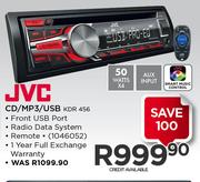 JVC CD/MP3/USB  KDR 456
