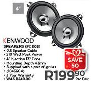 Kenwood 4" Speakers KFC-E1055-Per Pair